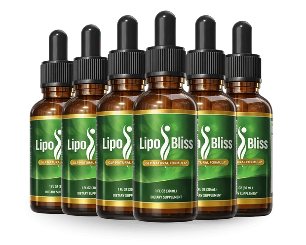 LipoBliss GLP Natural Formula six-bottle package